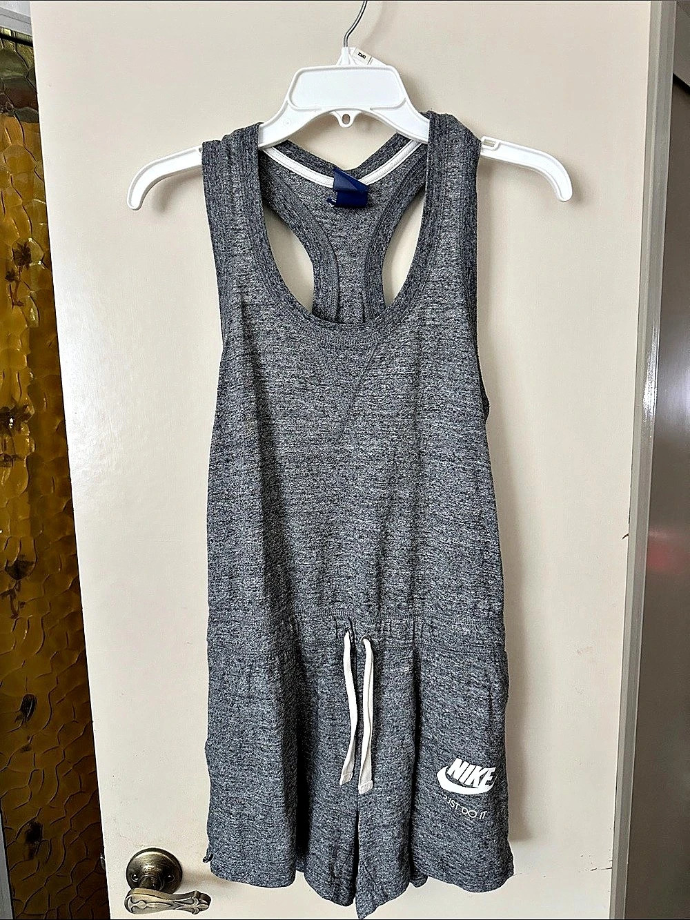 Nike Sportswear Gym Vintage Romper Gray Athletic Shorts Small